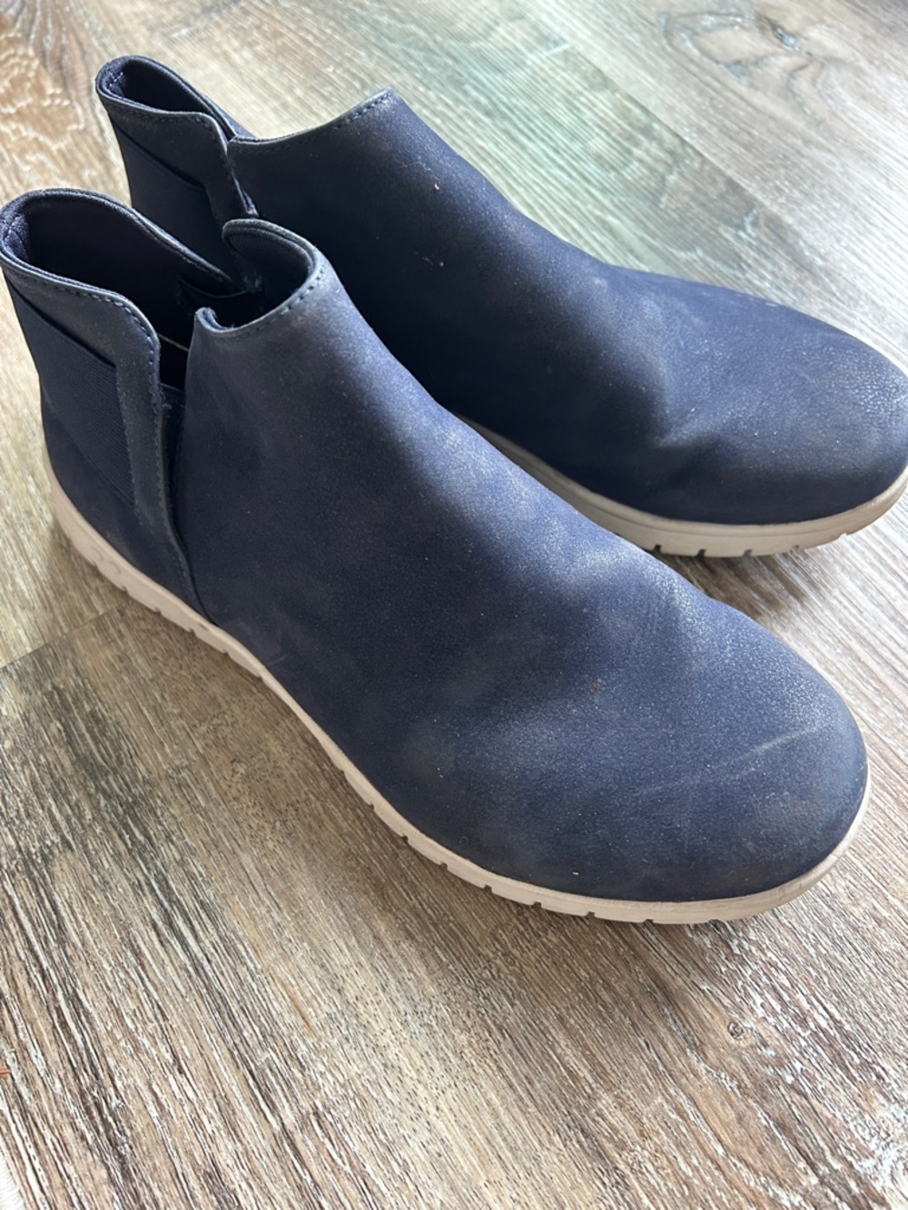 RYKA women’s Slip-On Casual Ankle Shoes — Navy 10